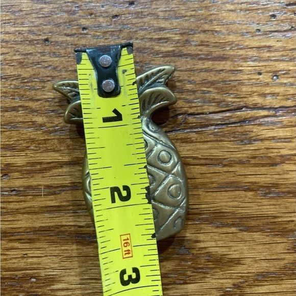 Vintage Solid Brass Tropical Vibe Pineapple Desk Office Paperweight - Picture 4 of 4